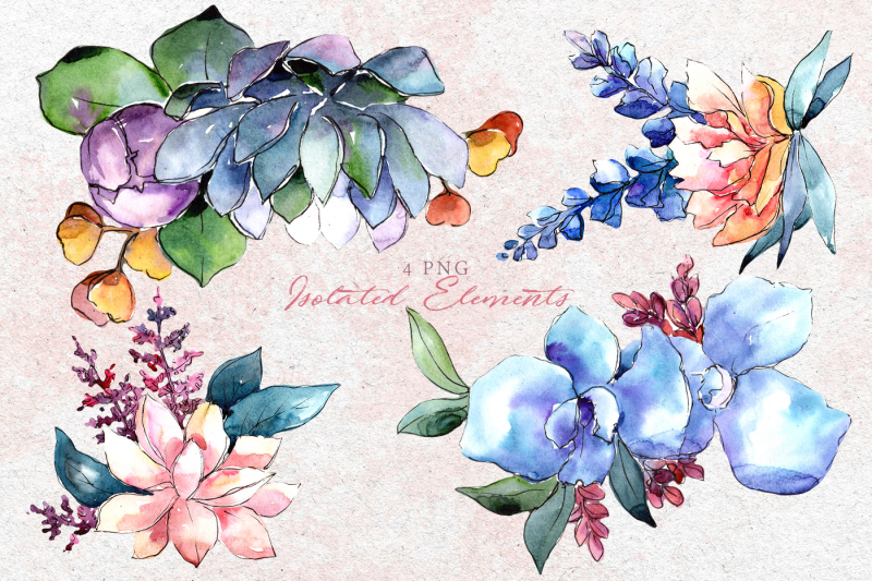 bouquets-flowers-set-png-watercolor