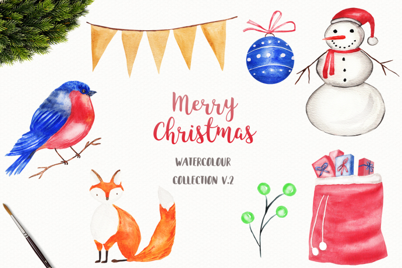 watercolor-christmas-clipart-merry-christmas-clipart