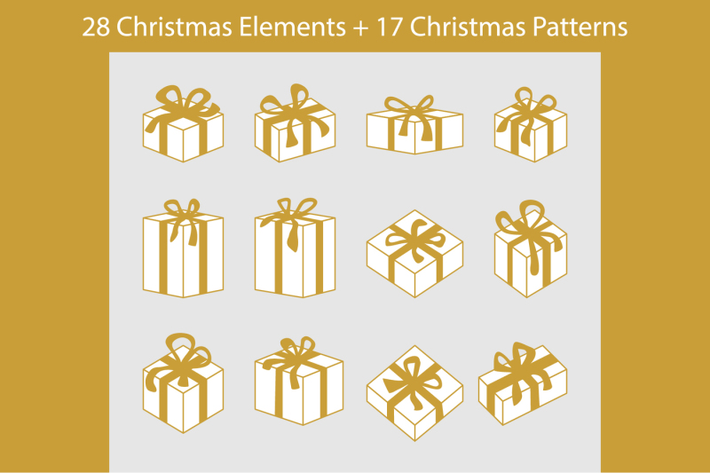 golden-christmas-patterns