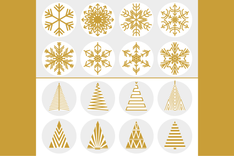 golden-christmas-patterns
