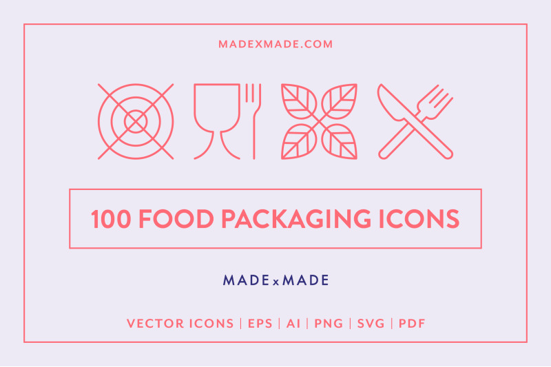 line-icons-food-packaging