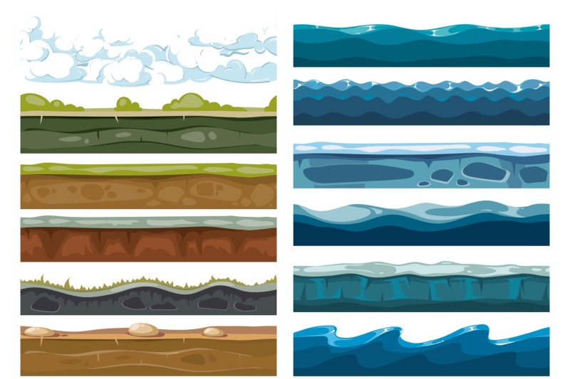 set-of-landscape-land-sea-and-cloud-backgrounds