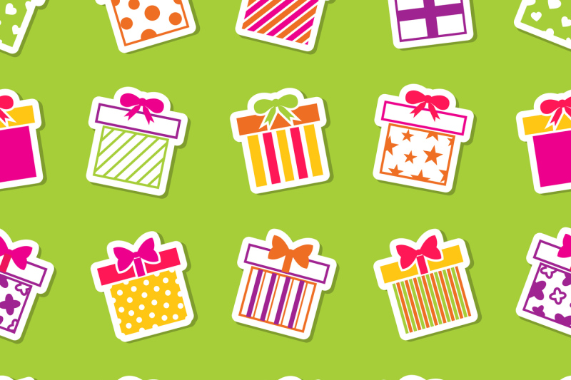 vector-gift-boxes-green-seamless-pattern