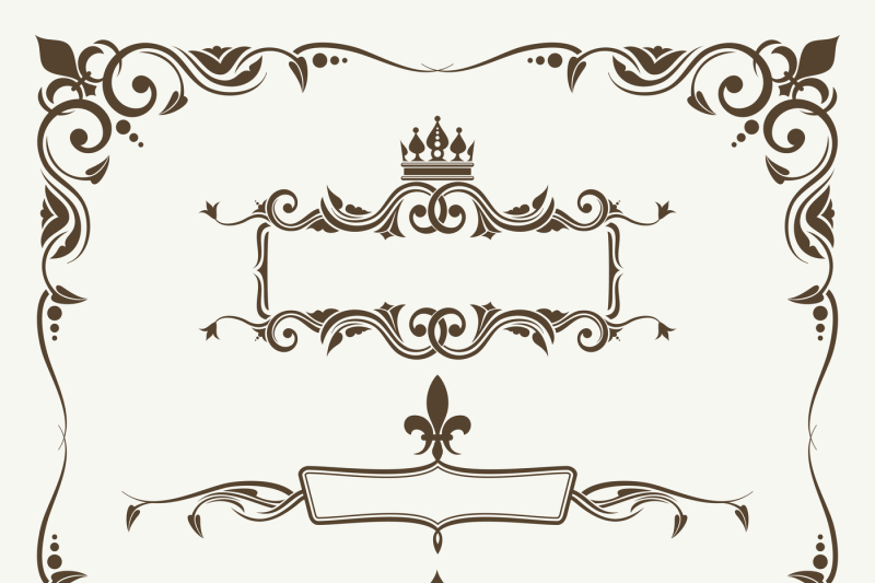 royal-crowns-and-fleur-de-lys-ornate-frames
