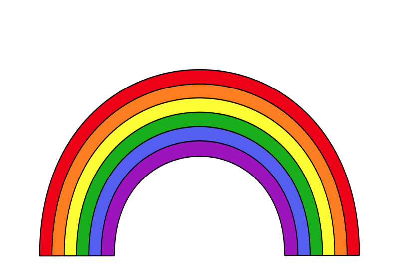 vector-rainbow-white-background