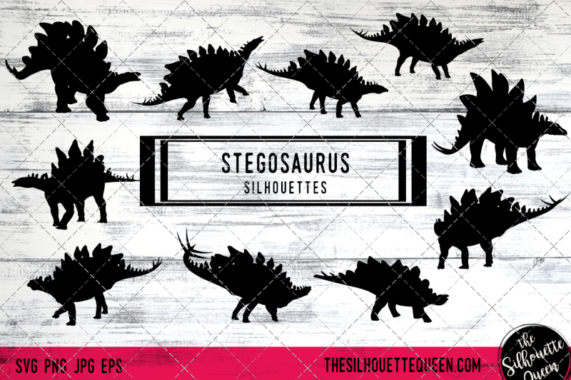 stegosaurus-vector-silhouettes