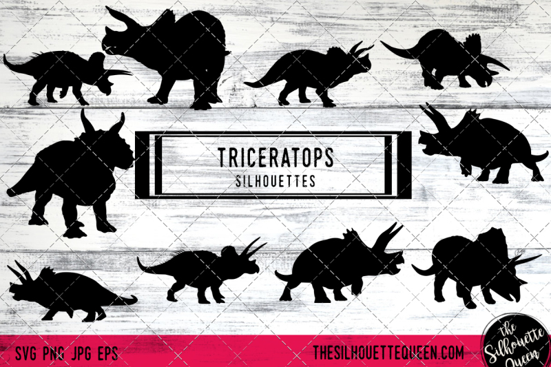 triceratops-vector-silhouettes