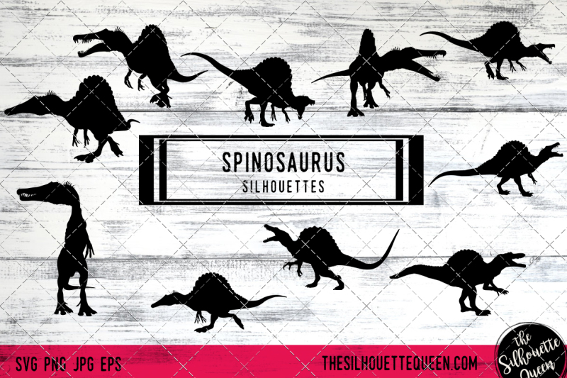 spinosaurus-vector-silhouettes