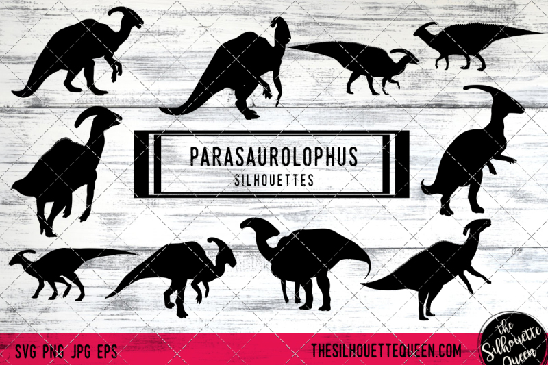 parasaurolophus-vector-silhouettes