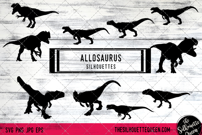 allosaurus-vector-silhouettes