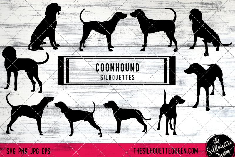 coonhound-vector-silhouettes
