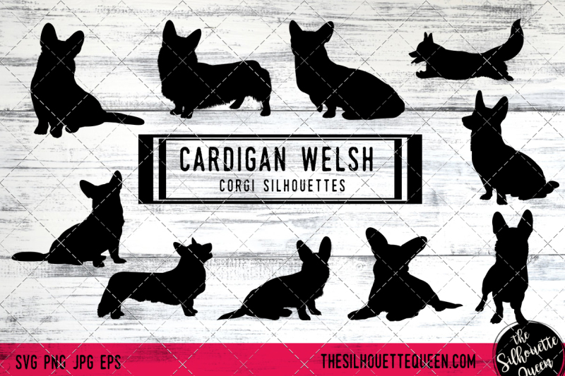 cardigan-welsh-corgi-vector-silhouettes