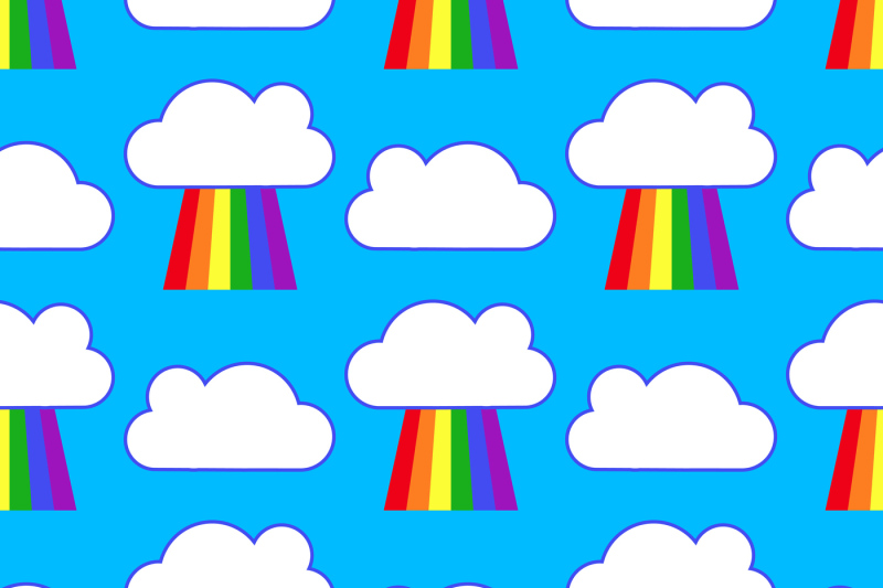 blue-sky-with-rainbows-and-clouds-seamless-pattern