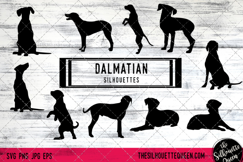 dalmatian-dog-silhouette-vectors