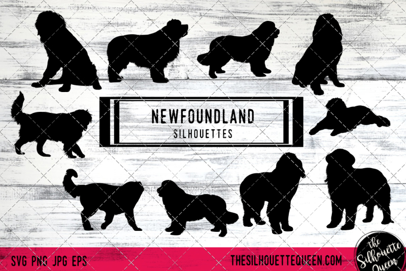 newfoundland-dog-silhouette-vectors