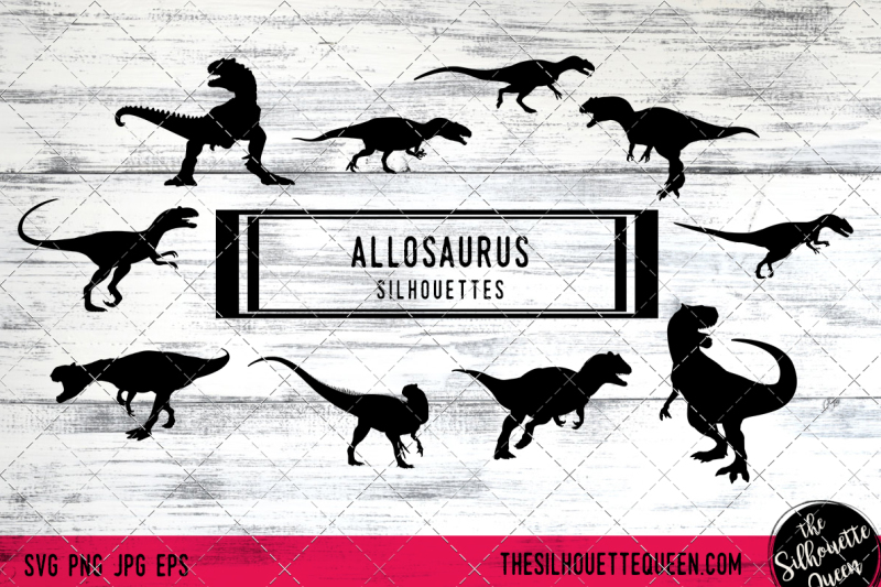 allosaurus-dog-silhouette-vectors