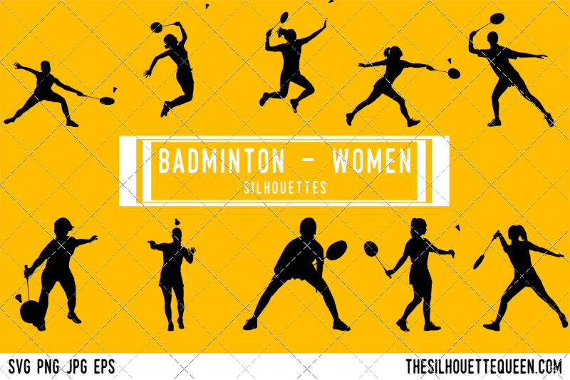 female-badminton-player-silhouette-vector