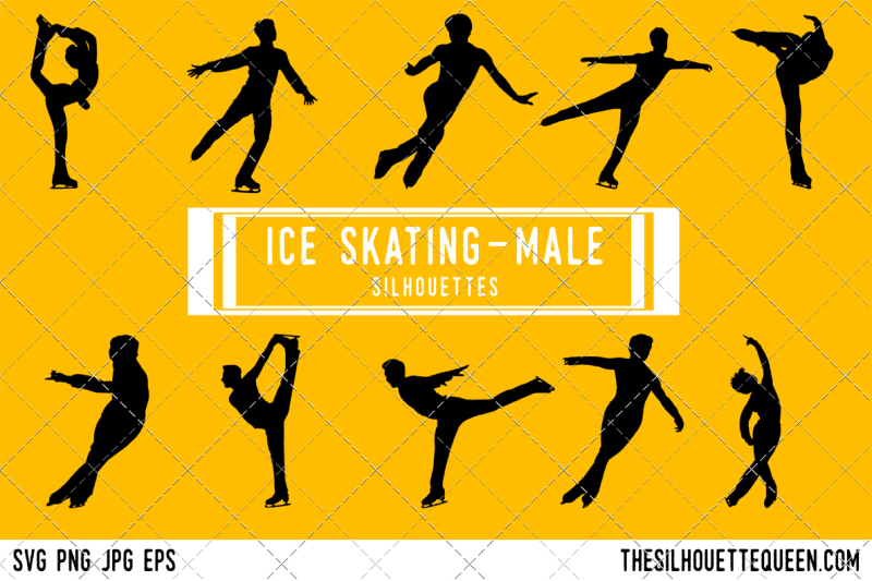 male-ice-skating-silhouette-vector