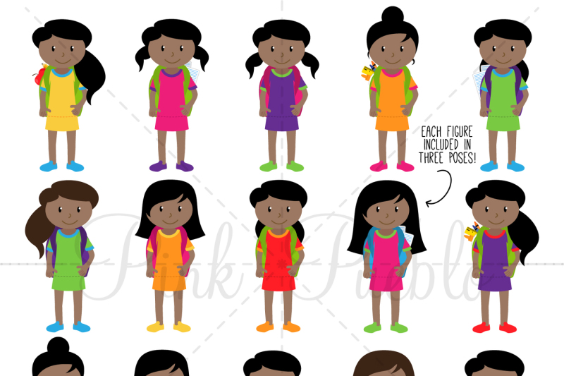 african-american-female-student-clipart-and-vectors