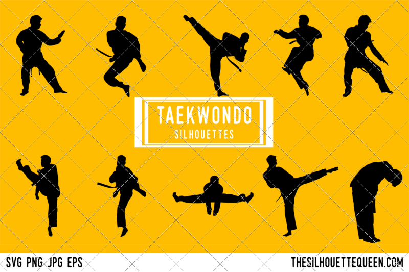 taekwondo-silhouette-vector