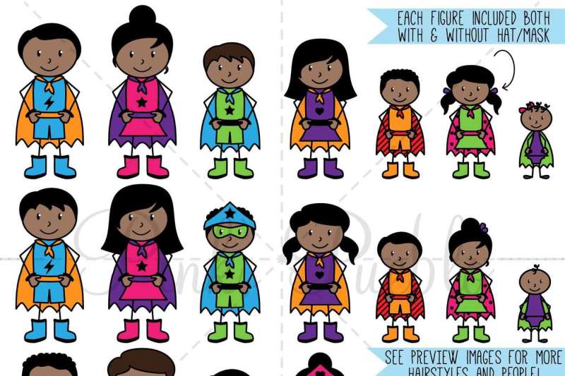 african-american-superhero-stick-figures-clipart-and-vector