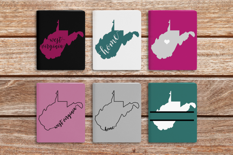 state-of-west-virginia-set-svg-png-dxf