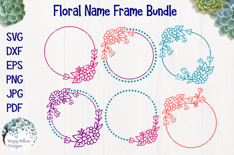 floral-name-frame-bundle