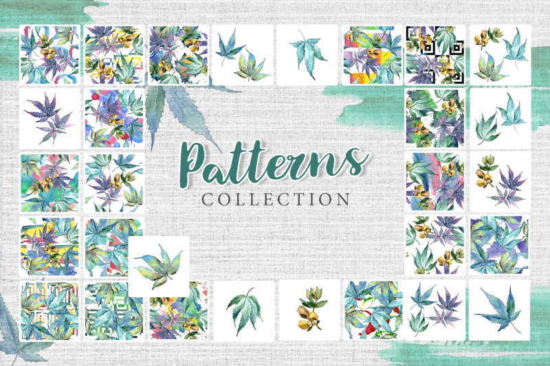 watercolor-cannabis-png-leaves-set
