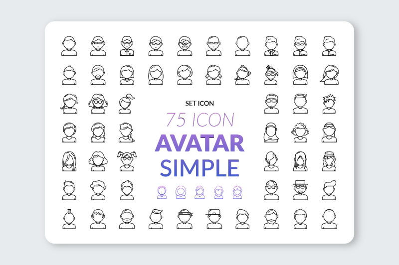 icon-avatar-simple-collection
