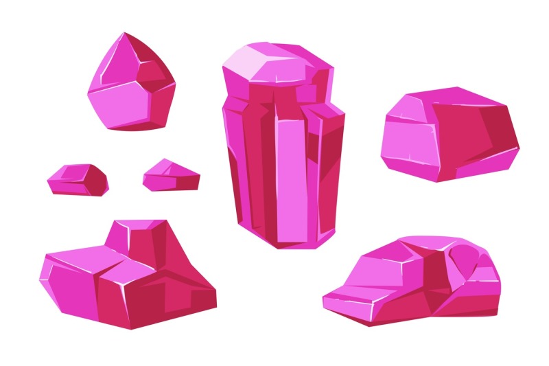 pink-vector-crystals-white-background-for-mobile-games-apps