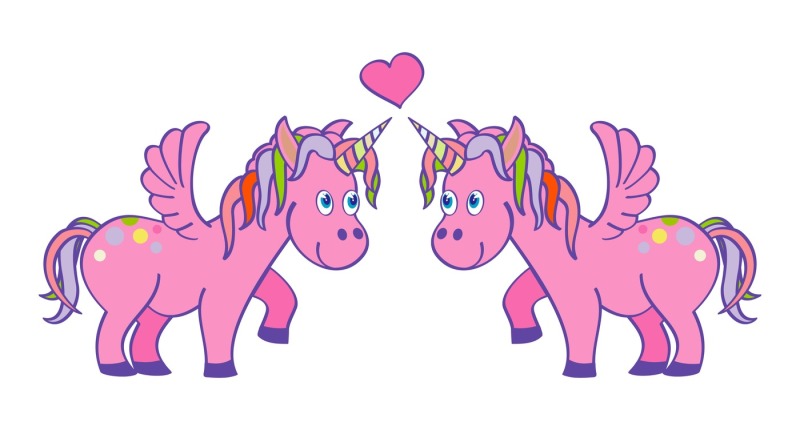 vector-hand-drawn-pink-unicorns-in-love