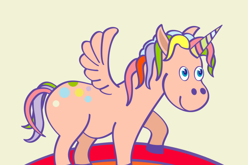 vector-hand-drawn-unicorn-standing-on-a-rainbow