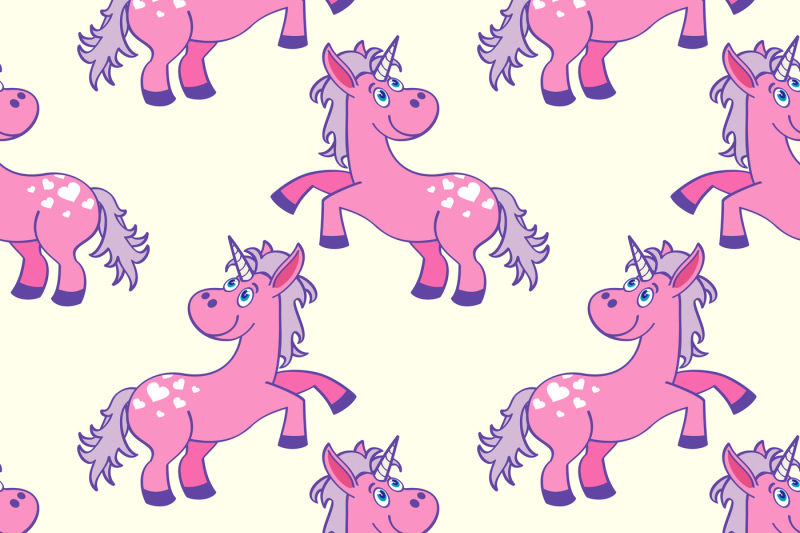 pastel-colored-hand-drawn-unicorns-seamless-pattern