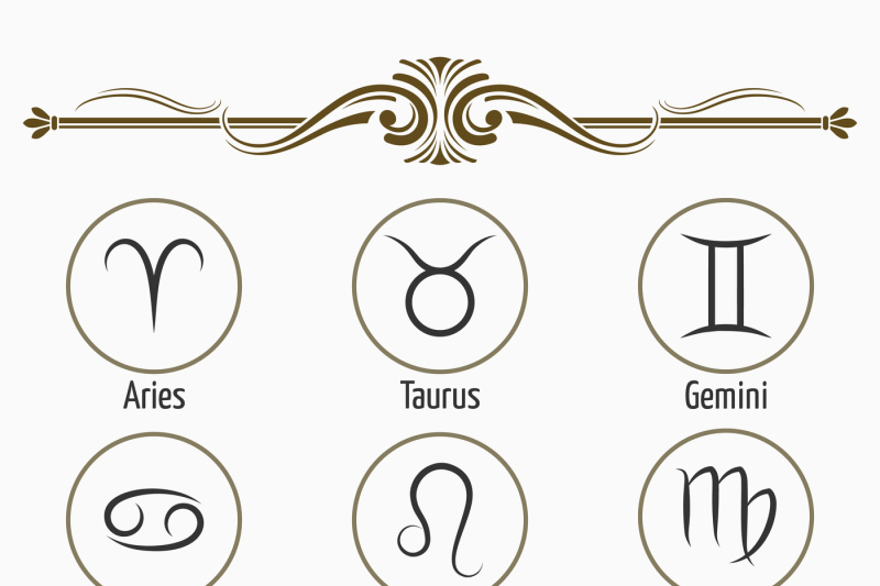 set-of-vector-zodiac-signs-and-borders-white-background
