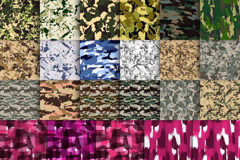 Final Camo Patterns Bundle By ilonitta | TheHungryJPEG