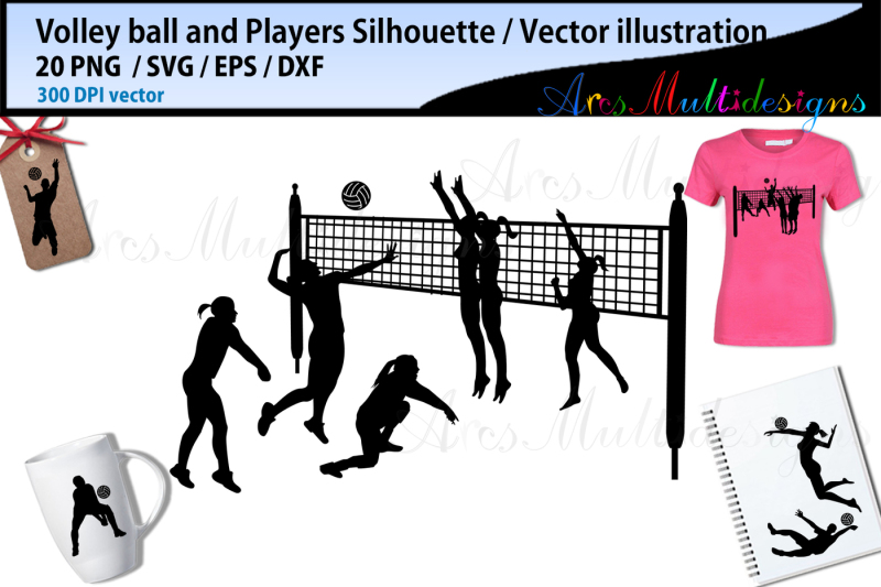 volley-ball-volley-ball-silhouette-volley-ball-players-vector