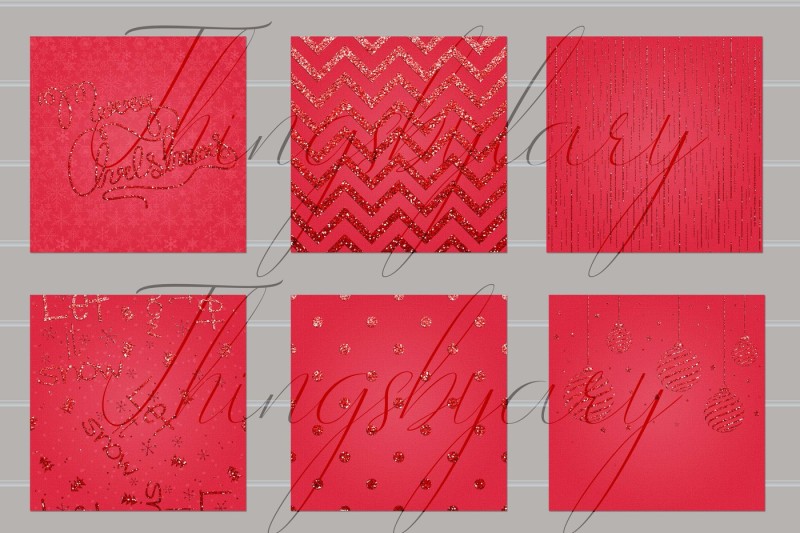 16-red-glitter-christmas-printable-digital-papers-12-x-12-in