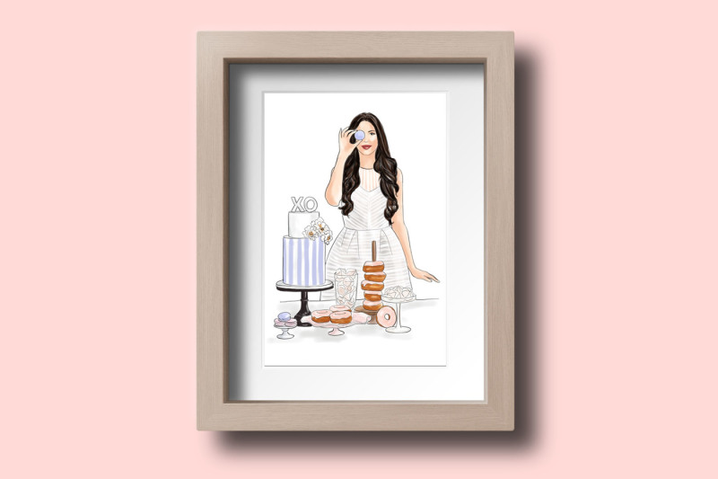 watercolor-fashion-illustration-baker-girl-light-skin