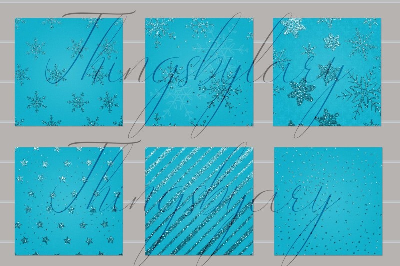 16-blue-glitter-christmas-printable-digital-papers-12-inch