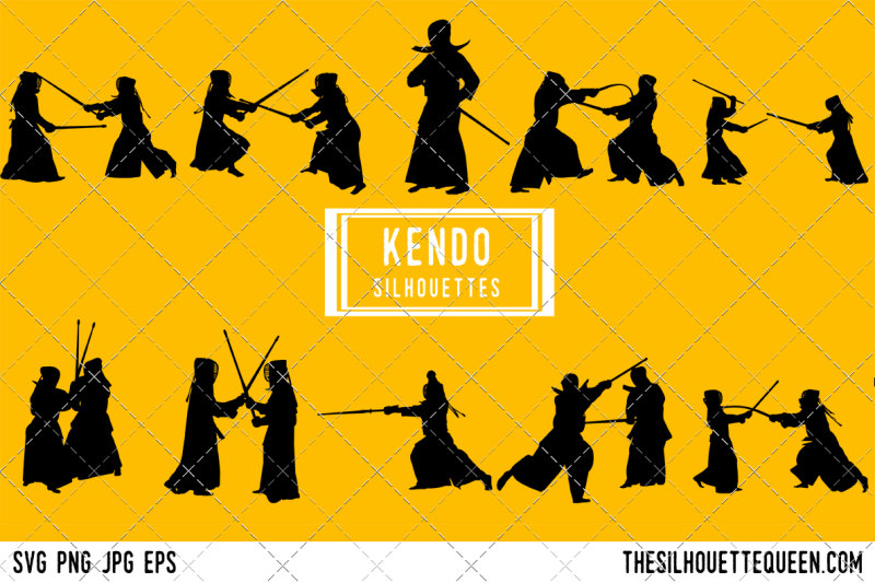 kendo-silhouette-vector