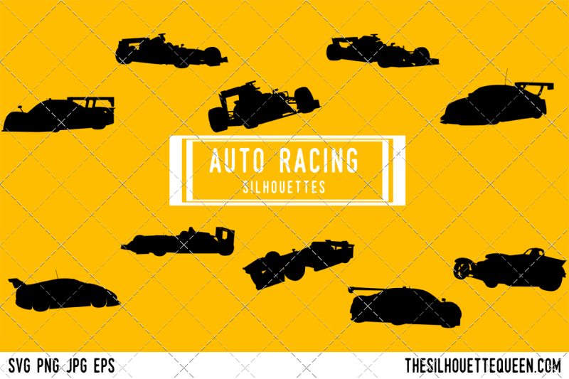 auto-racing-silhouette-vector