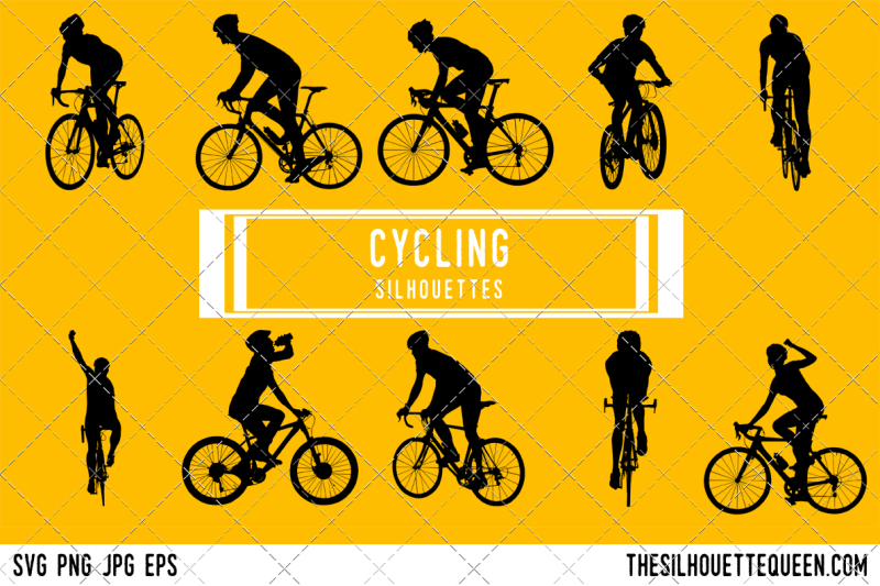 cycling-silhouette-vector