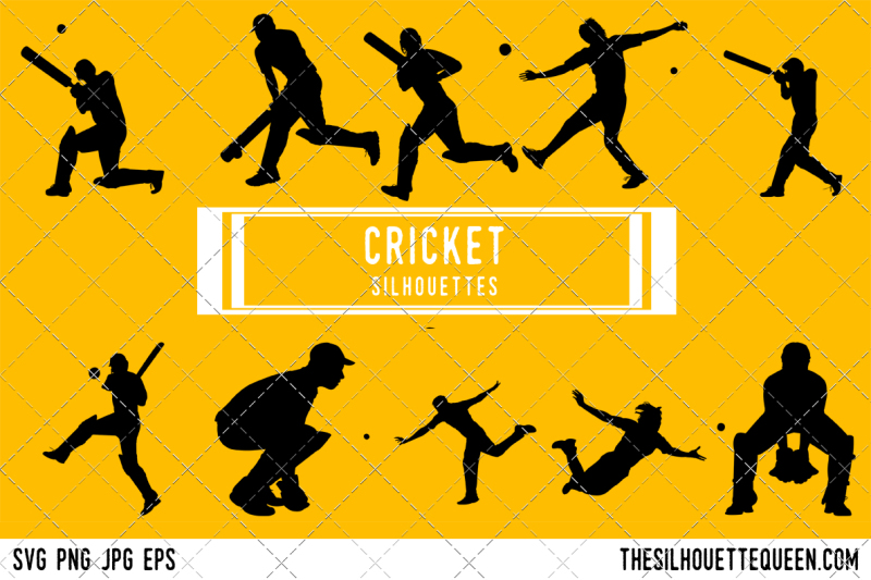 cricket-silhouette-vector