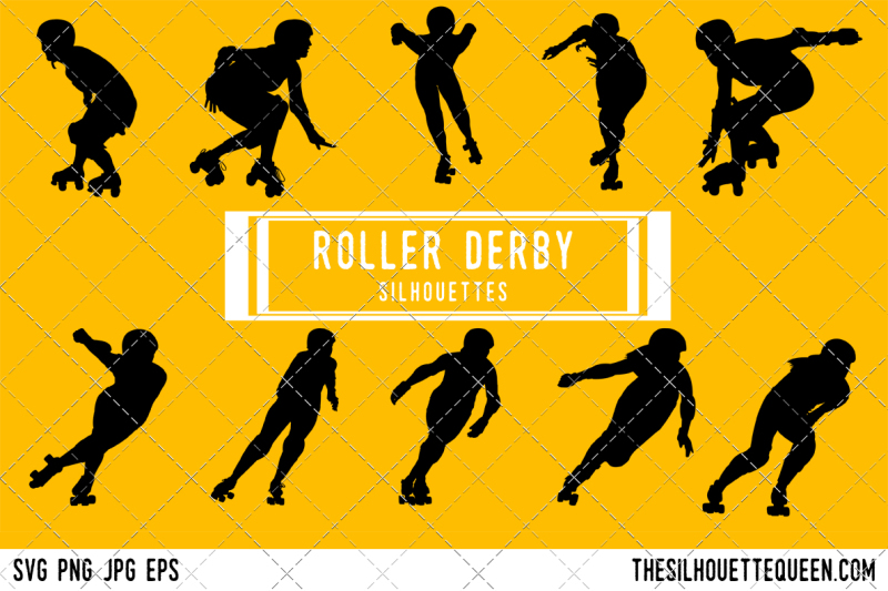 roller-derby-silhouette-vector