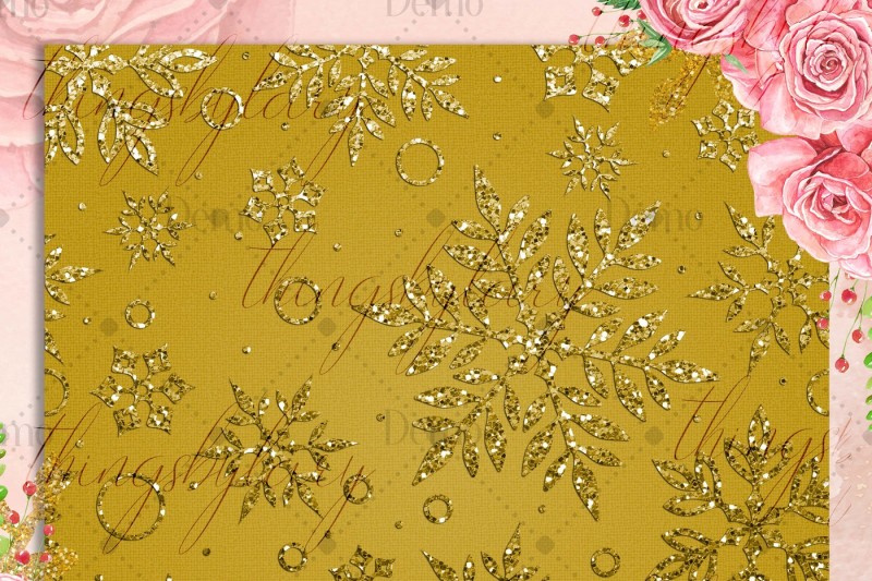 16-gold-glitter-christmas-printable-digital-papers-12-inch