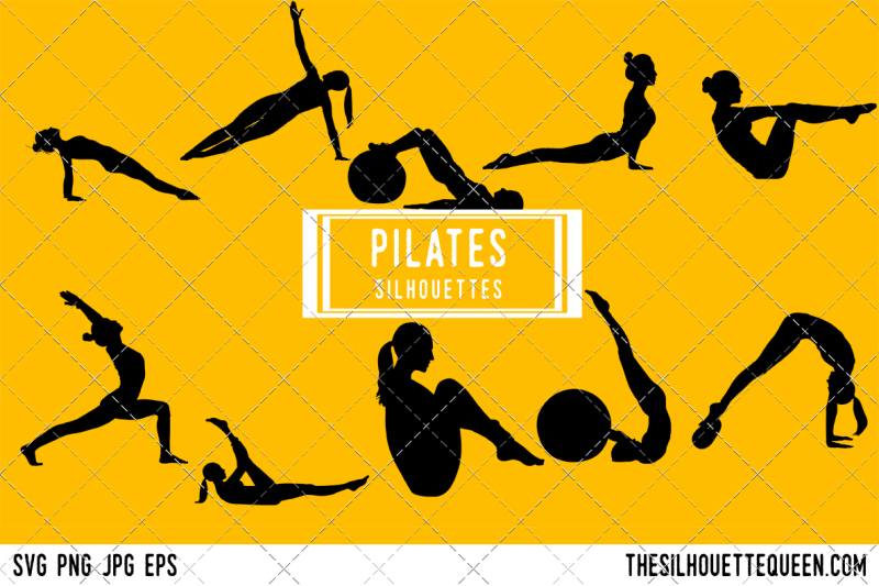 pilates-silhouette-vector