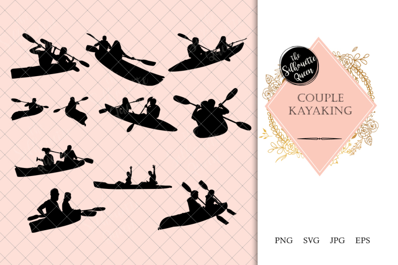 couples-kayaking-silhouette-vector