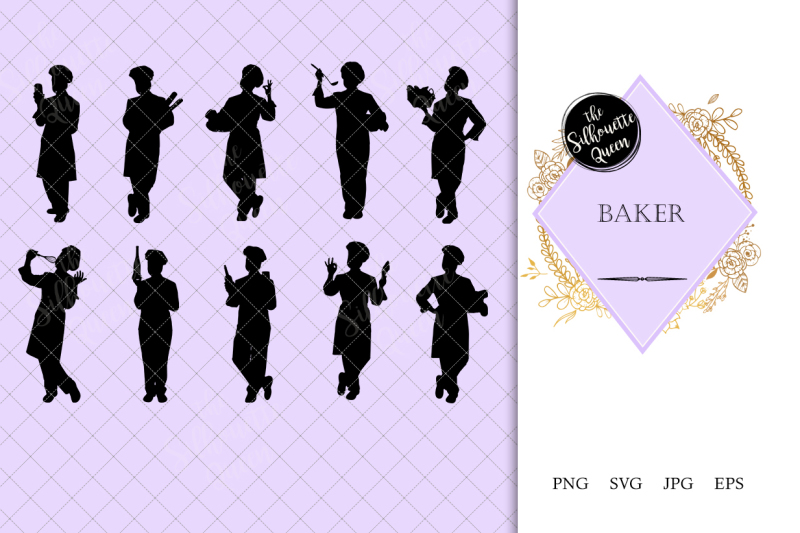 baker-silhouette-vector