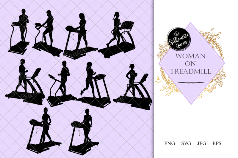woman-on-treadmill-silhouette-vector