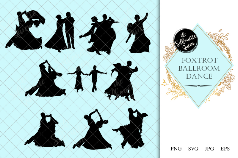 foxtrot-ballroom-dance-silhouette-vector